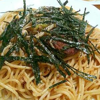 和風パスタレシピ・大和煮缶　de　スパゲッティ